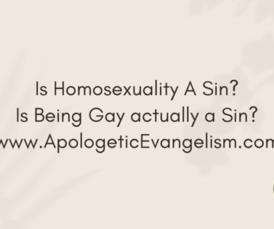 Is Homosexuality a Sin